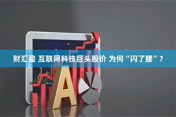 财汇盈 互联网科技巨头股价 为何“闪了腰”?