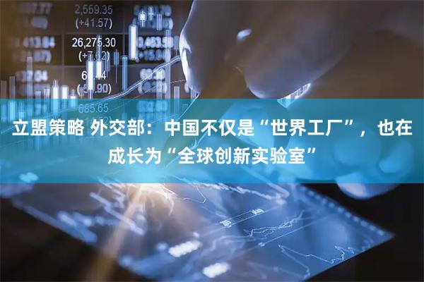 立盟策略 外交部：中国不仅是“世界工厂”，也在成长为“全球创新实验室”