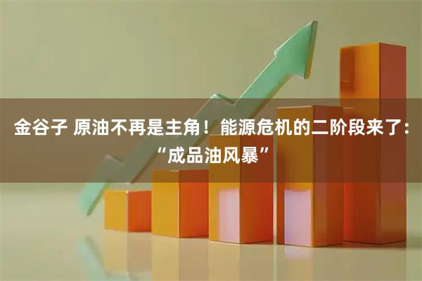 金谷子 原油不再是主角！能源危机的二阶段来了：“成品油风暴”