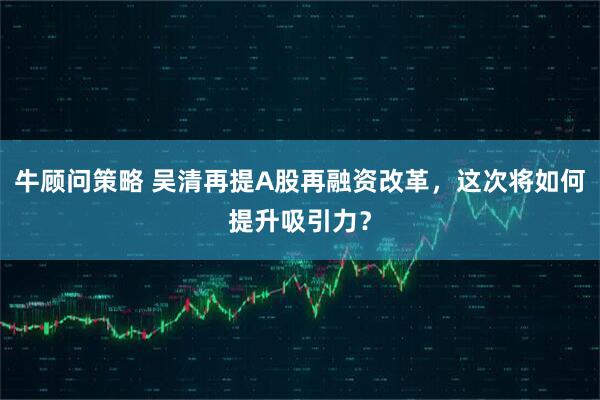 牛顾问策略 吴清再提A股再融资改革，这次将如何提升吸引力？