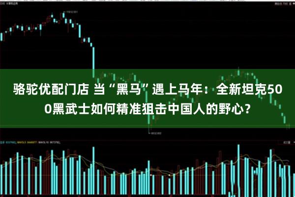 骆驼优配门店 当“黑马”遇上马年：全新坦克500黑武士如何精准狙击中国人的野心？