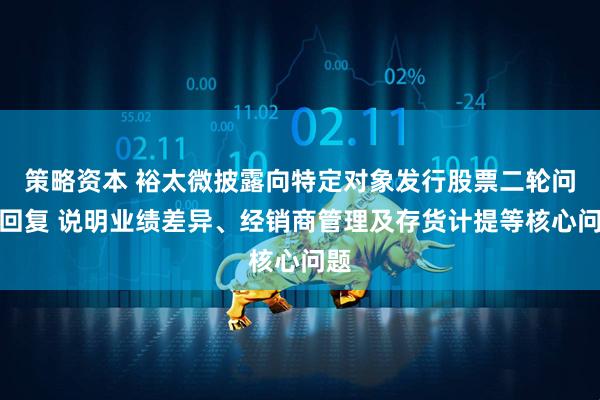 策略资本 裕太微披露向特定对象发行股票二轮问询回复 说明业绩差异、经销商管理及存货计提等核心问题